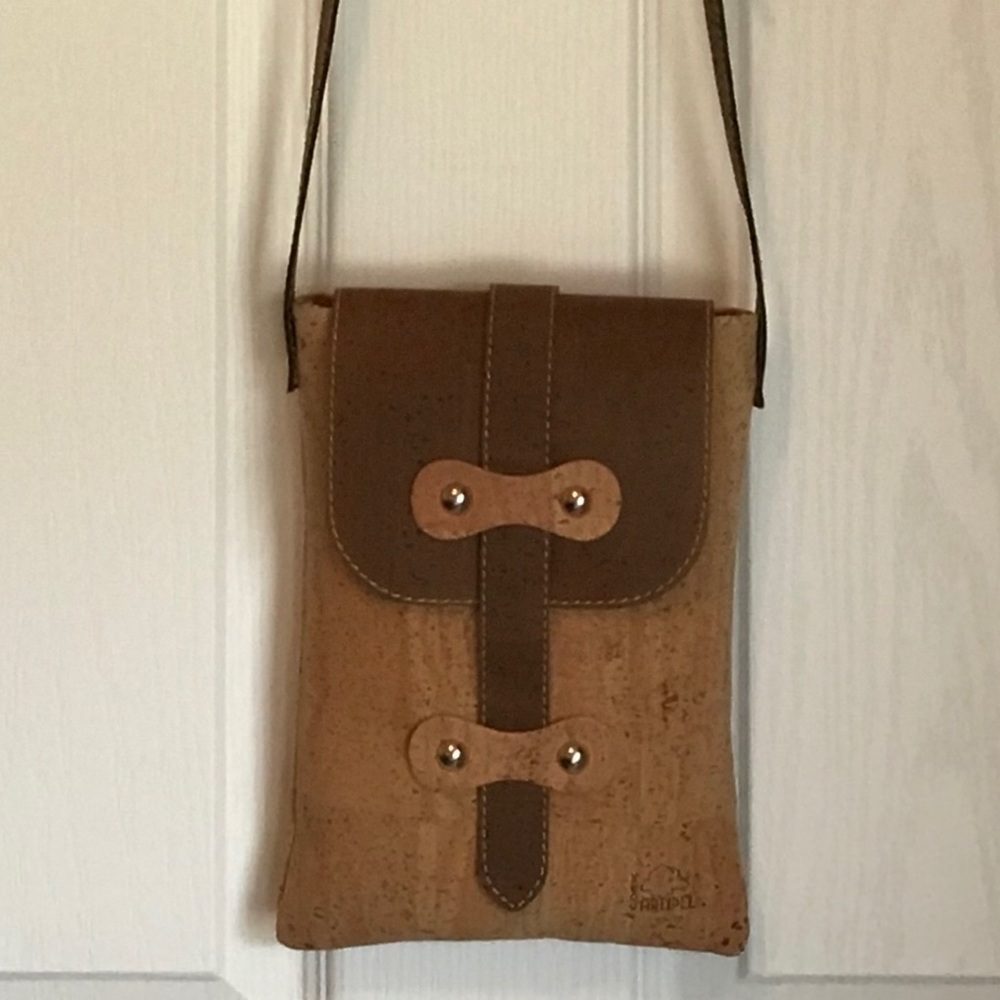 NEW NWT Artipel Portuguese Cork Shoulder Bag